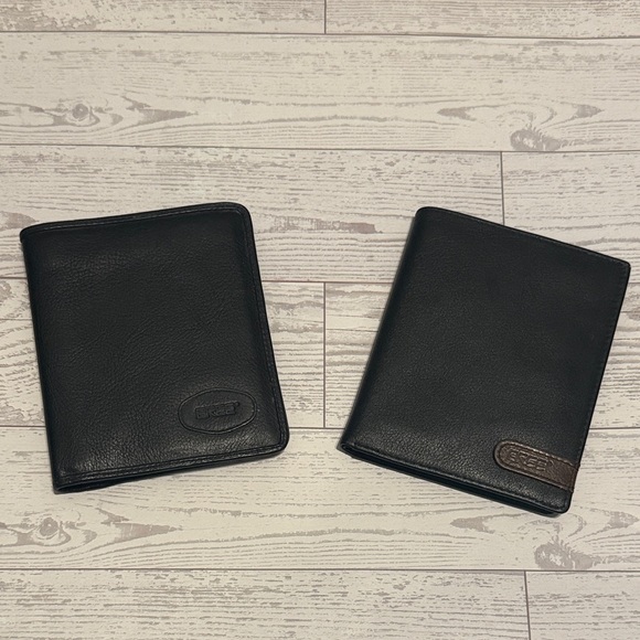 Bree Other - BREE Vintage Black Leather Wallet Bundle